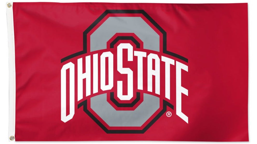 Ohio State Buckeyes Logo Flag